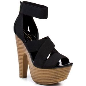 Jessica Simpson Black Tookie Sandal